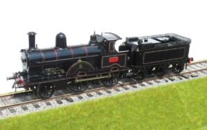Aster LNWR Jumbo 2-4-0 No. 790 Hardwicke, LNWR lined black, 1:32 scale, wooden box - excellent condition