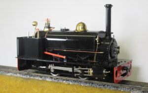Accucraft 7/8ths" Scale Quarry Hunslet 0-4-0ST, black, gauge adjustable, 1:13.7 scale, original box