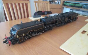 Aster NSWR Class AD60 Garratt 4-8-4+4-8-4 No. 6040, lined black, coal-fired, 1:32 scale, wooden box