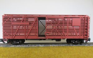 Aristocraft stock car, converted to 32mm gauge, bauxite, 1:22.9 scale