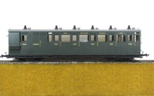 Accucraft L&B Brake composite coach, SR green, 1:19 scale, gauge adjustable - brand new