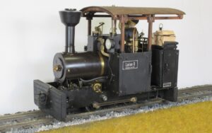 Freelance 7/8ths" scale 0-4-0T based on Regner Lumberjack, 45mm gauge, RC fitted, 1:13.7 scale